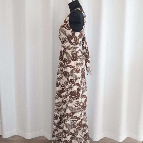 Venus Floral Cut-Out Cotton Maxi Dress Sz 10 - Picture 4 of 12